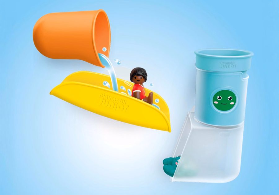 JUNIOR AQUA: Häll och lekvattentank med rutschkana