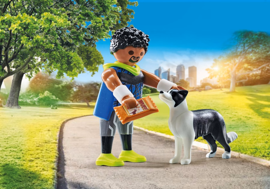 Joggare med border collie