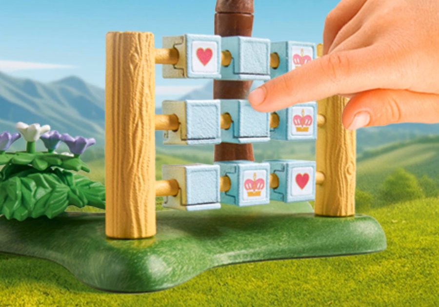 Trädgård med kungliga spel