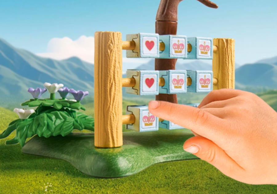 Trädgård med kungliga spel