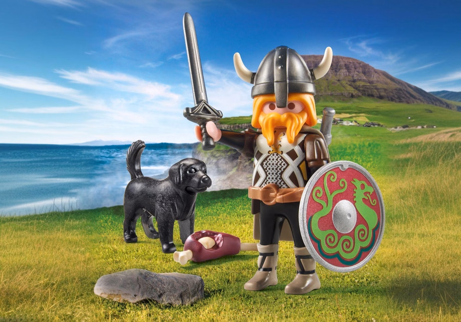 Viking med vakthund
